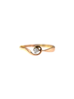 Rose gold ring with diamond DRBR10-14
