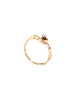 Rose gold ring with diamond DRBR10-14