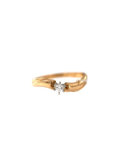 Rose gold ring with diamond DRBR10-16