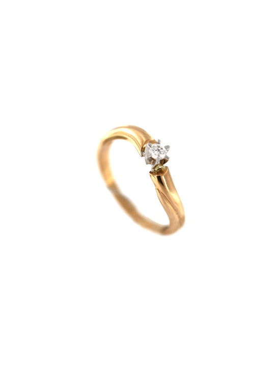 Rose gold ring with diamond DRBR10-16