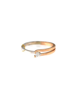Rose gold ring with diamond DRBR11-08