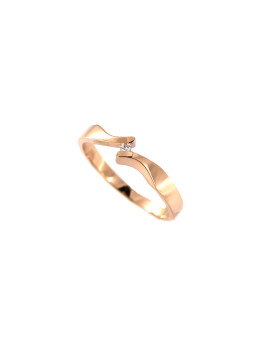 Rose gold ring with diamond DRBR11-13 17.5MM