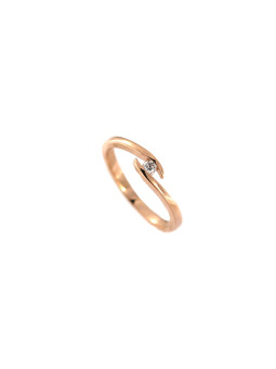 Rose gold ring with diamond DRBR11-14