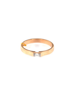 Rose gold ring with diamond DRBR12-22