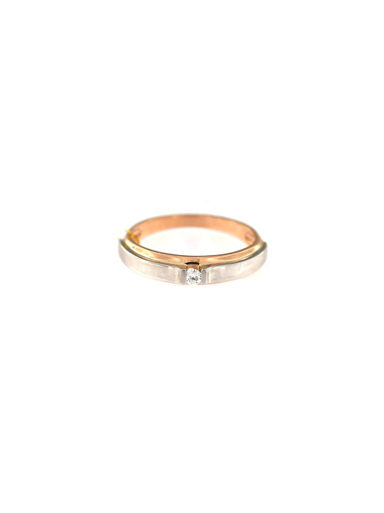Rose gold ring with diamond DRBR12-23