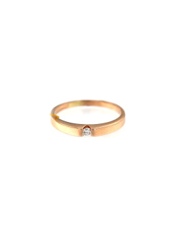 Rose gold ring with diamond DRBR12-24