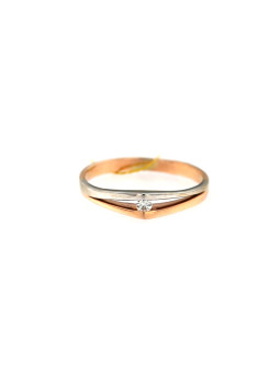 Rose gold ring with diamond DRBR12-34