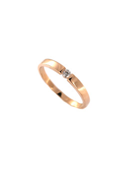 Rose gold ring with diamond DRBR12-35