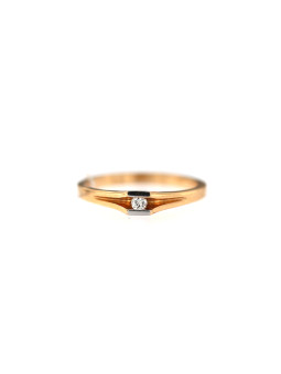 Rose gold ring with diamond DRBR12-38