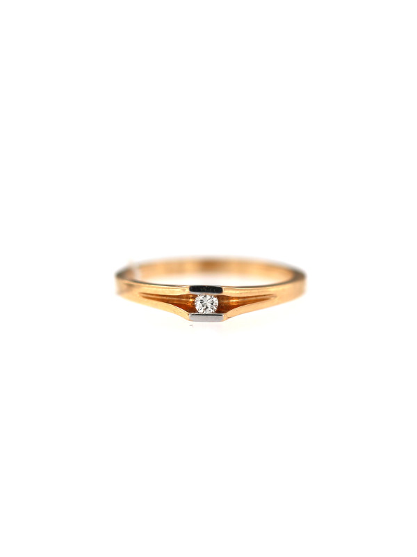 Rose gold ring with diamond DRBR12-38