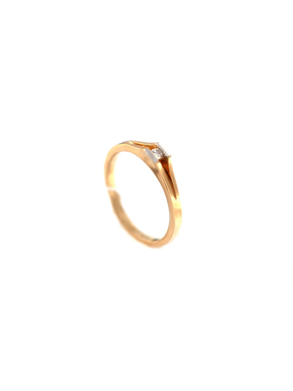 Rose gold ring with diamond DRBR12-38