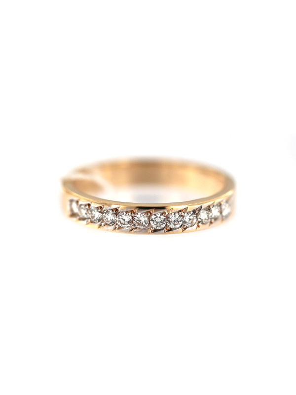 Rose gold ring with diamonds DRBR13-01