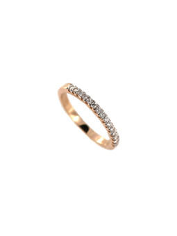 Rose gold ring with diamonds DRBR13-12