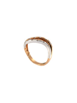 Rose gold ring with diamonds DRBR15-07