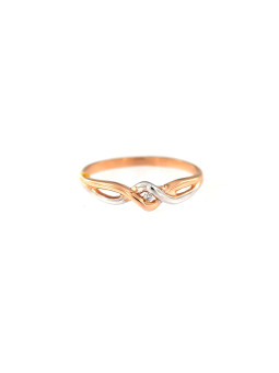 Rose gold ring with diamond DRBR16-08