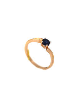 Auksinis žiedas su safyru DRBR17-SAF-01