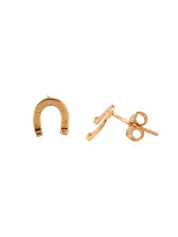 Rose gold horse-shoe pin earrings BRV07-02-01