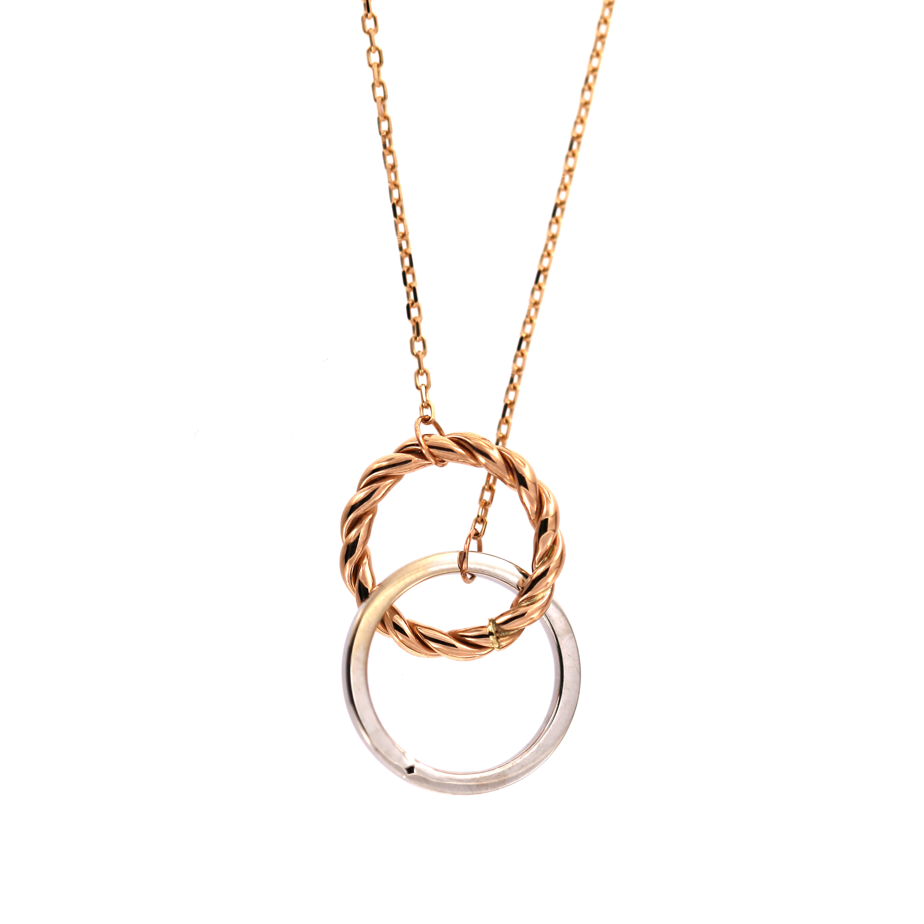 Rose gold pendant necklace CPR31-05