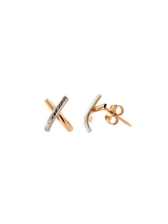 Rose gold pin earrings BRV08-05-02