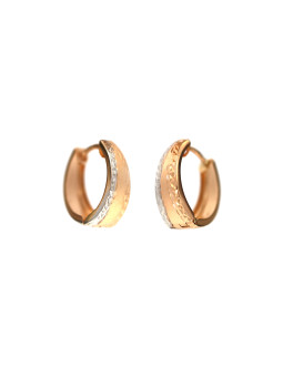Rose gold earrings BRR01-09-06