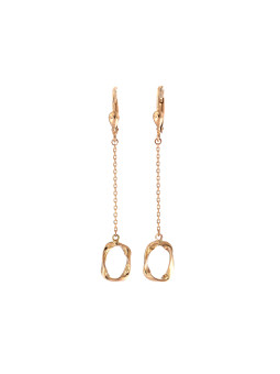 Rose gold drop earrings BRA05-02-26