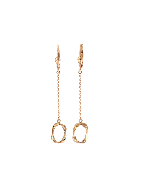 Rose gold drop earrings BRA05-02-26