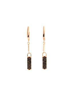 Rose gold drop earrings BRA05-06-04