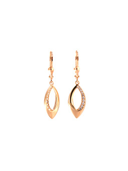Rose gold drop earrings BRA05-09-10