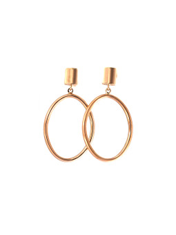 Rose gold pin earrings BRV11-05-02