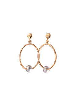 Rose gold pin earrings BRV11-05-04