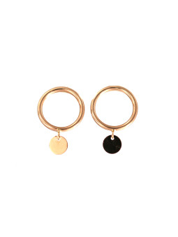 Rose gold pin earrings BRV11-06-01