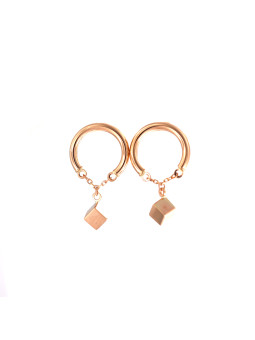 Rose gold pin earrings BRV11-06-02