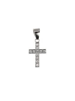 White gold cross pendant ABK03-04