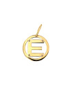 Yellow gold initial letter pendant AGR-E-02 