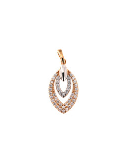 Rose gold zirconia pendant ARBL04-11