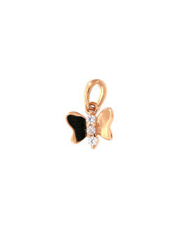 Rose gold butterfly charm ARD11