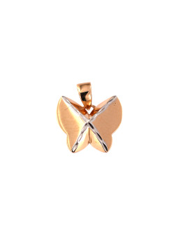 Rose gold butterfly charm ARD12