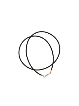 Caoutchouc necklace CPK01-02-1.00MM 42CM