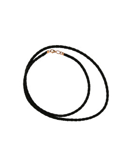 Leatherette necklace CPK02-01 54CM