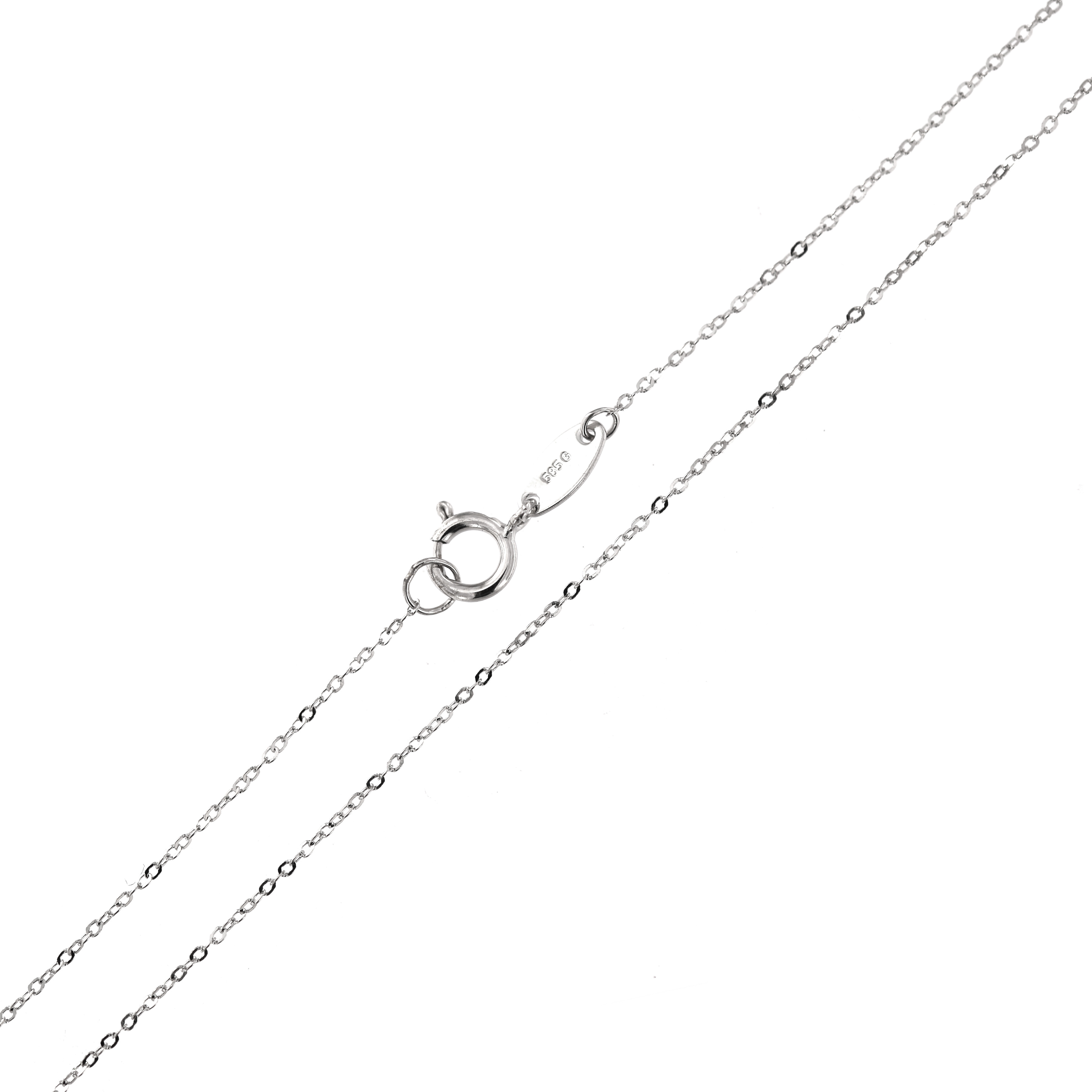 White gold chain CBCAB-0.45MM