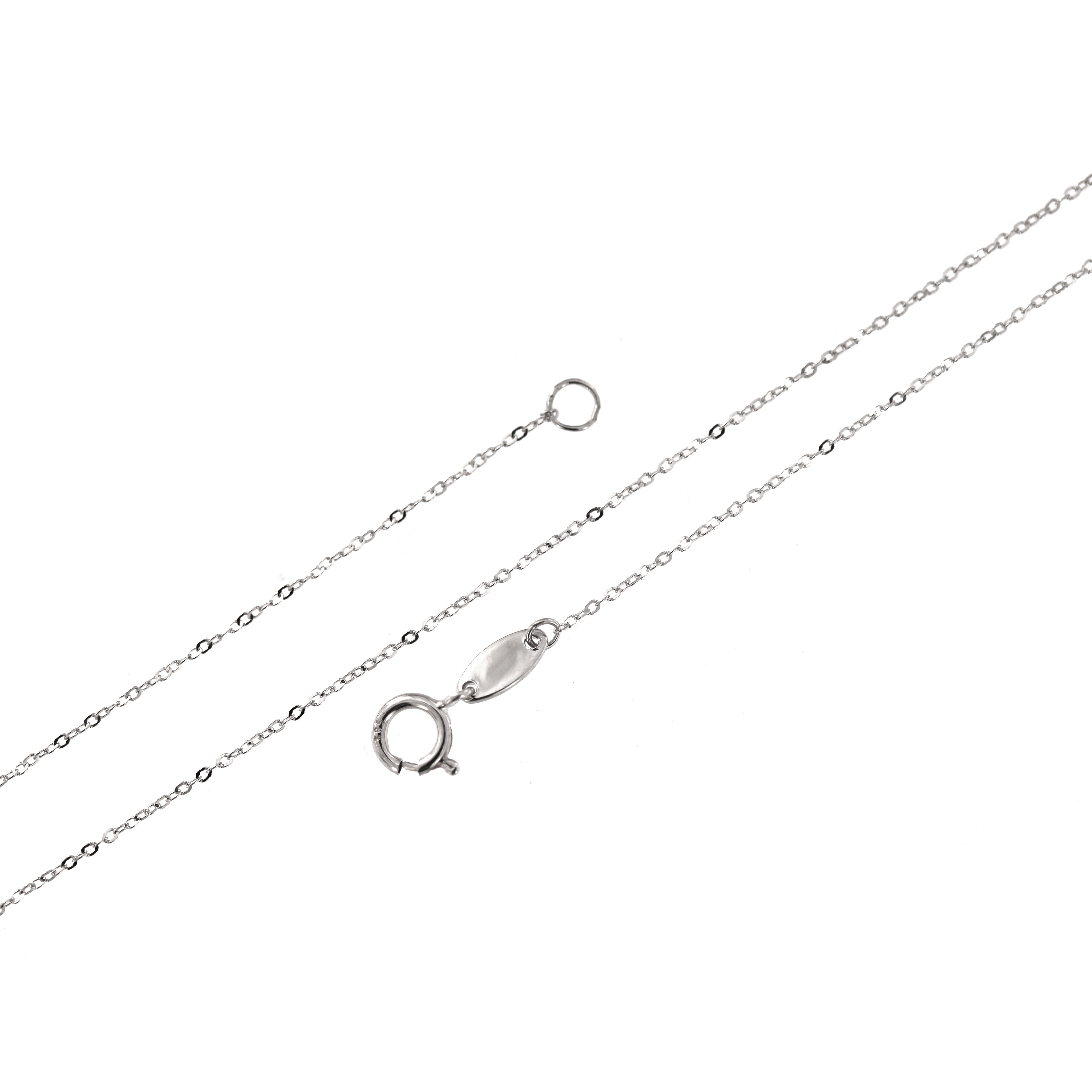 White gold chain CBCAB-0.45MM