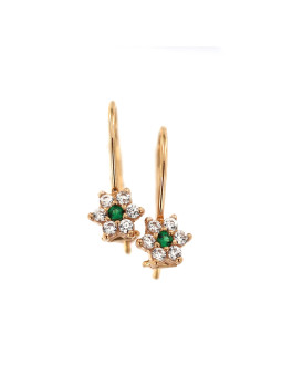 Rose gold zirconia earrings BRB01-07-01