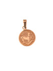 Rose gold pendant Capricon zodiac sign ARH-O-13 