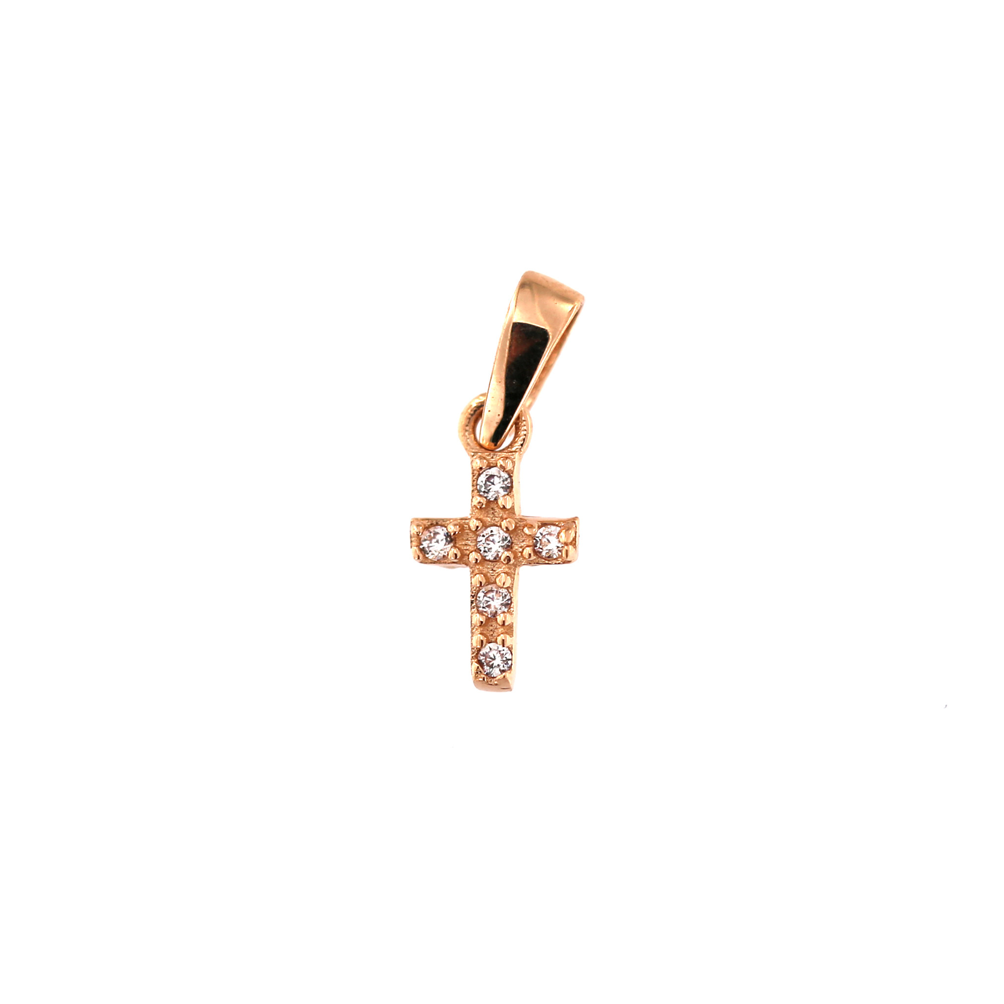 Rose gold cross pendant ARK04-24