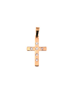 Rose gold cross pendant ARK04-28