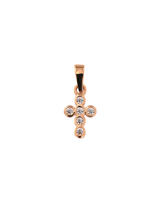 Rose gold cross pendant ARK04-31