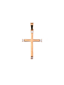 Rose gold cross pendant ARK04-32