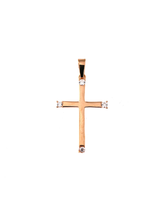 Rose gold cross pendant ARK04-32