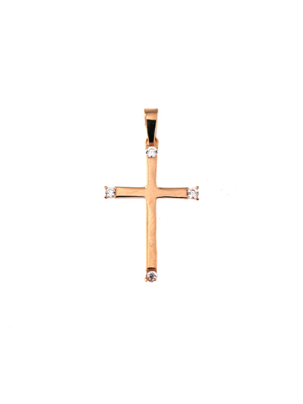 Rose gold cross pendant ARK04-32