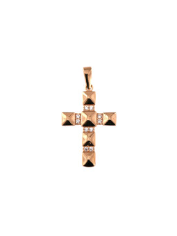 Rose gold cross pendant ARK04-34